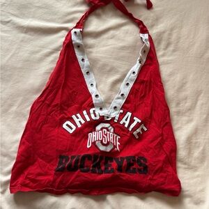 PINK Victoria's Secret Red Halter Crop Top